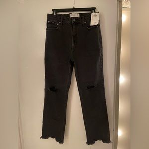 Abercrombie Ankle Straight Ultra High Rise